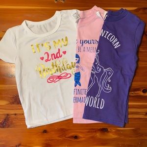 Girls 2T T-Shirts Bundle of 3